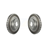 Front Coated Disc Brake Rotors Pair For Land Rover Range Sport LR4 Discovery KG-100266