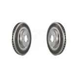 Front Coated Disc Brake Rotors Pair For Honda Pilot Acura MDX RLX ZDX KG-100272