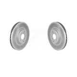 Front Coated Disc Brake Rotors Pair For INFINITI G37 G35 Q60 KG-100274