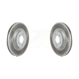 Front Coated Disc Brake Rotors Pair For Mazda 3 KG-100275
