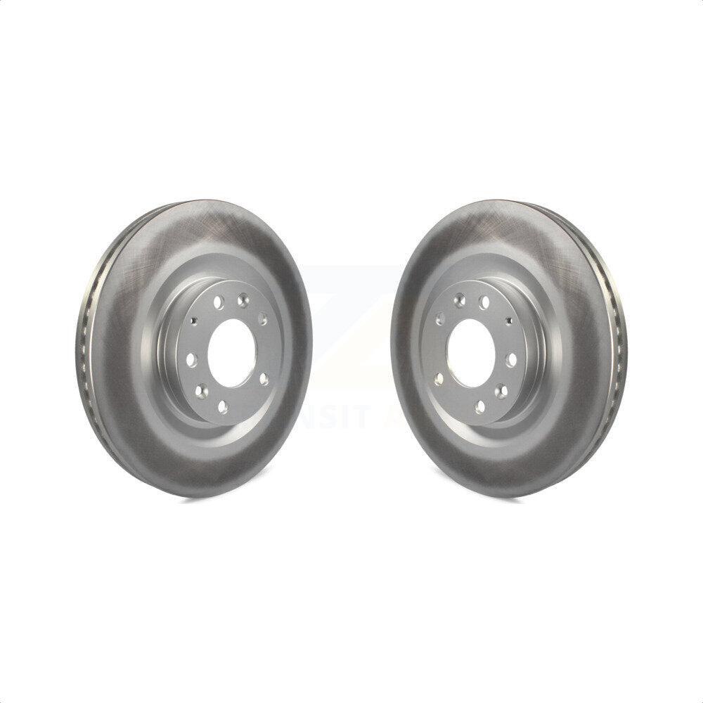 Front Coated Disc Brake Rotors Pair For 2007-2015 Mazda CX-9 KG-100276