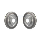 Front Coated Disc Brake Rotors Pair For 2007-2015 Mazda CX-9 KG-100276