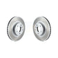 Front Coated Disc Brake Rotors Pair For BMW X5 X6 KG-100278