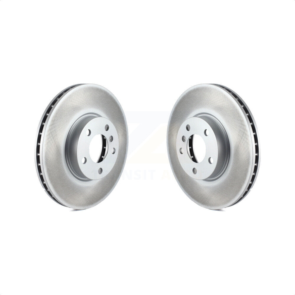 Front Coated Disc Brake Rotors Pair For BMW X5 X6 KG-100278
