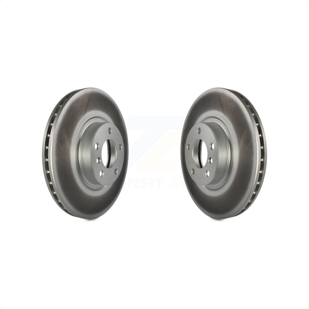 Front Coated Disc Brake Rotors Pair For BMW X5 X6 KG-100279