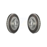 Front Coated Disc Brake Rotors Pair For BMW X5 X6 KG-100279