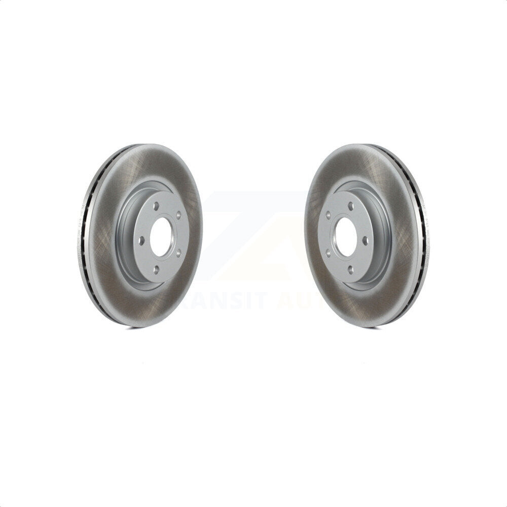 Front Coated Disc Brake Rotors Pair For Ford Escape Volvo C-Max S40 C70 C30 V50 KG-100282