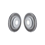 Front Coated Disc Brake Rotors Pair For Mini Cooper KG-100284