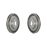 Front Coated Disc Brake Rotors Pair For Toyota Corolla Scion xD Matrix Pontiac Vibe KG-100287