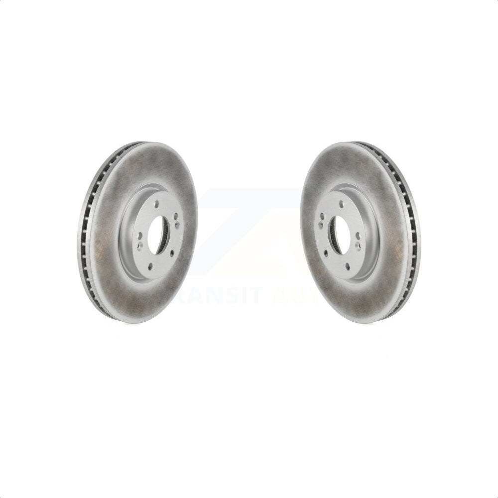 Front Coated Disc Brake Rotors Pair For 2007-2012 Hyundai Veracruz KG-100289