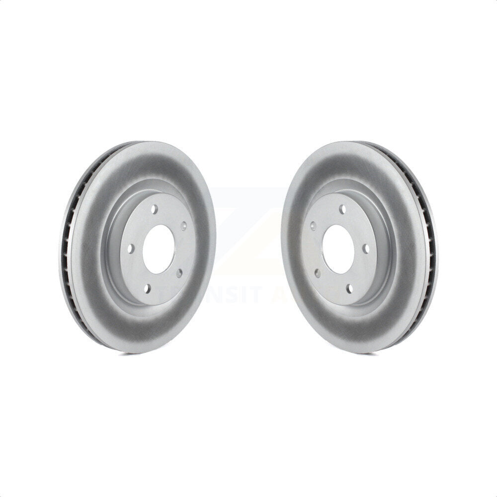 Front Coated Disc Brake Rotors Pair For Nissan Rogue Sentra Select KG-100291