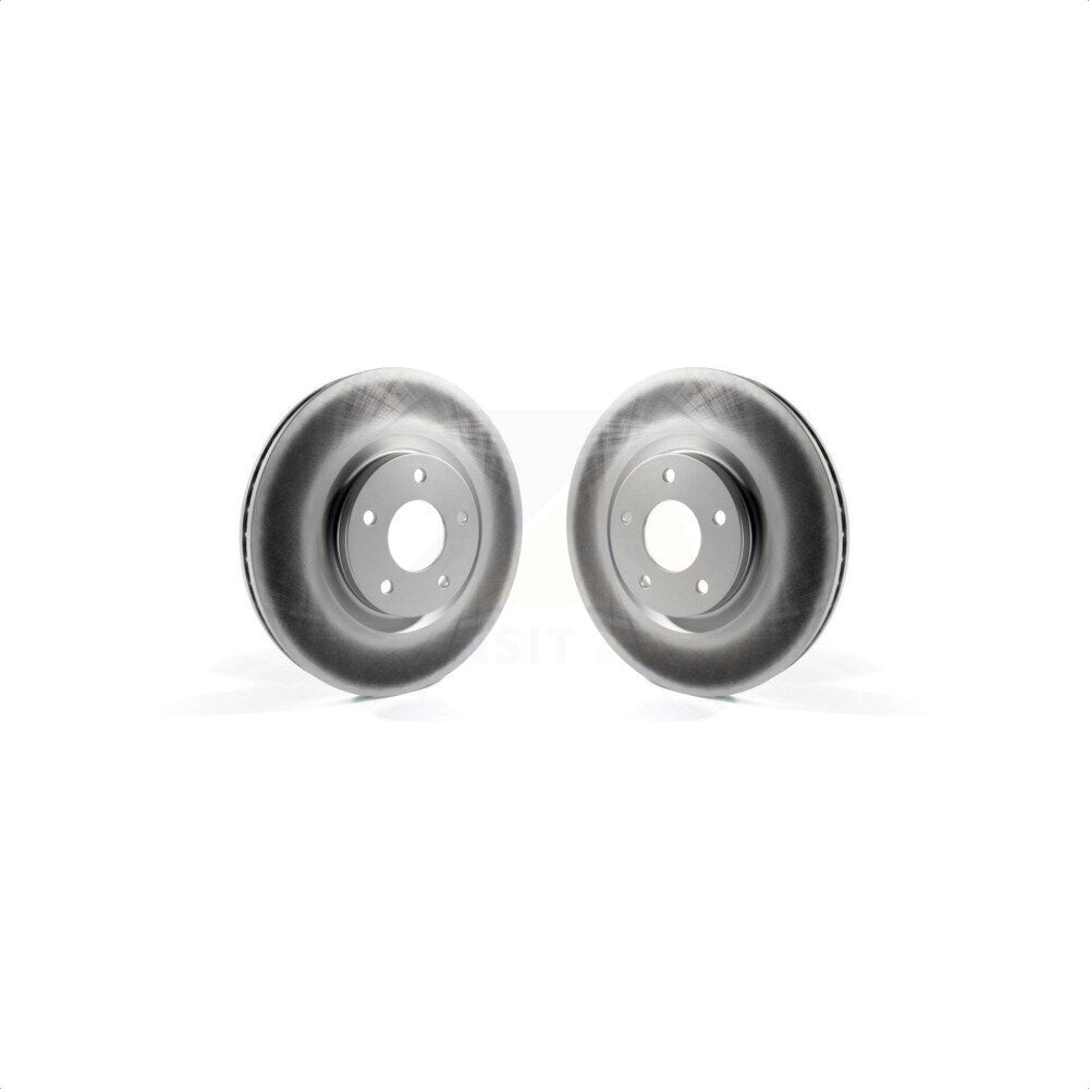 Front Coated Disc Brake Rotors Pair For Nissan Sentra Juke KG-100292