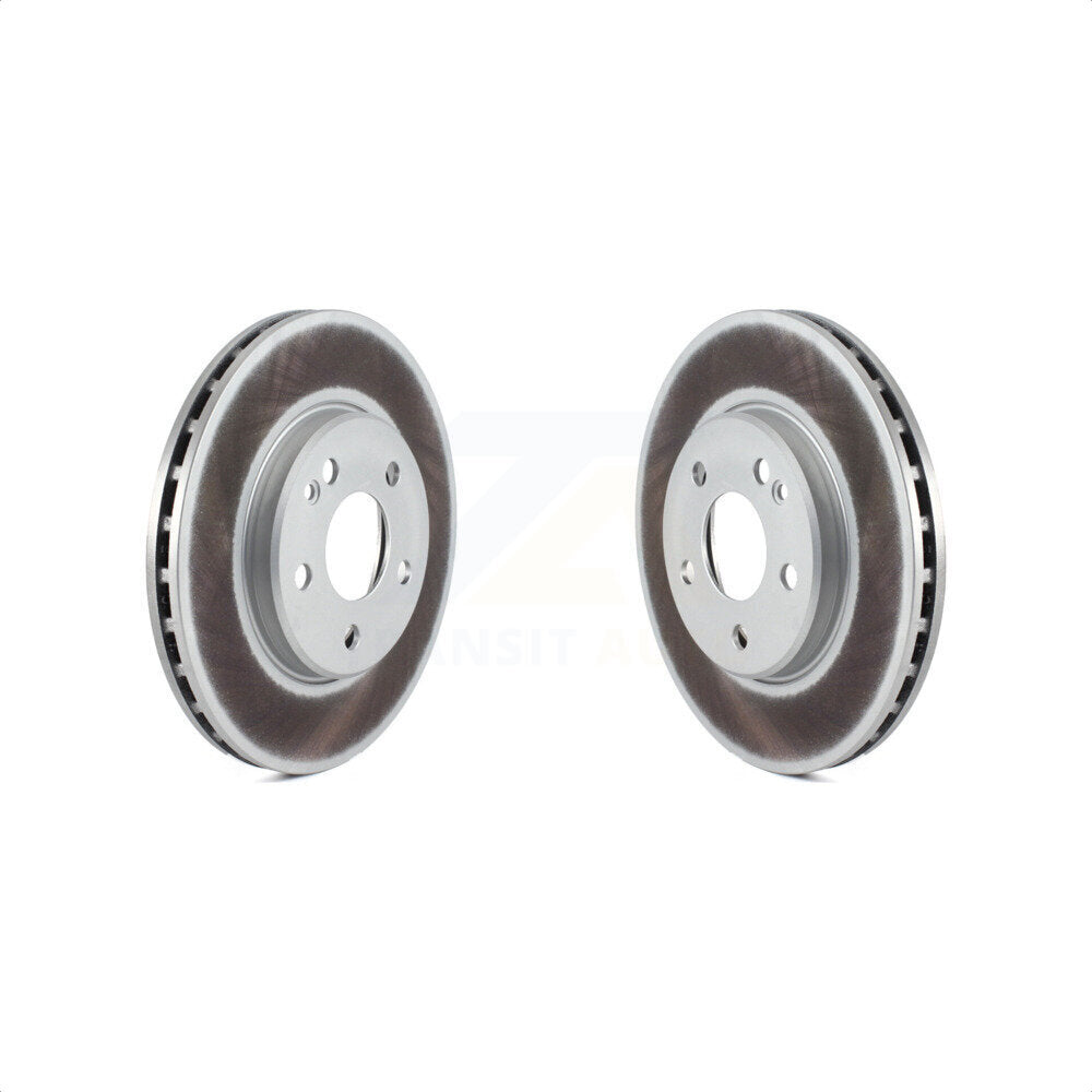 Front Coated Disc Brake Rotors Pair For 2006-2011 Mercedes-Benz B200 KG-100299