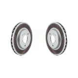 Front Coated Disc Brake Rotors Pair For 2006-2011 Mercedes-Benz B200 KG-100299