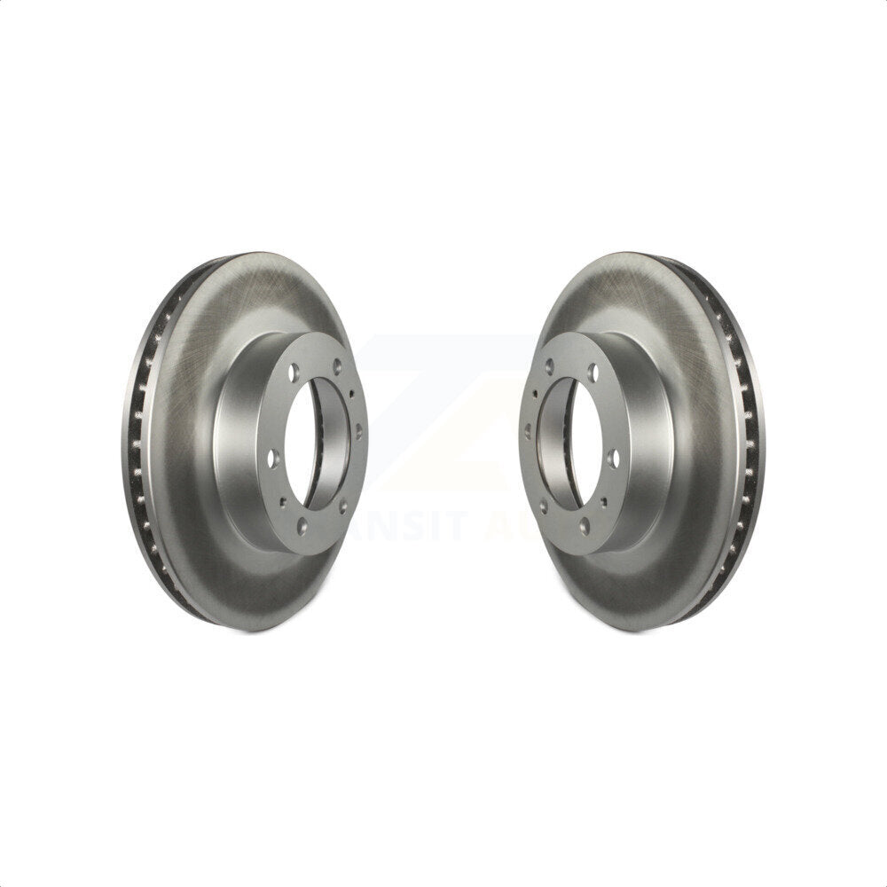 Front Coated Disc Brake Rotors Pair For Toyota Tacoma 4Runner FJ Cruiser KG-100300