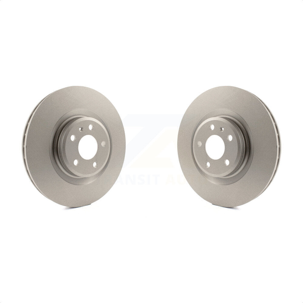 Front Coated Disc Brake Rotors Pair For Audi Q5 Porsche Macan A6 Quattro S5 S4 A7 A5 A4 KG-100302