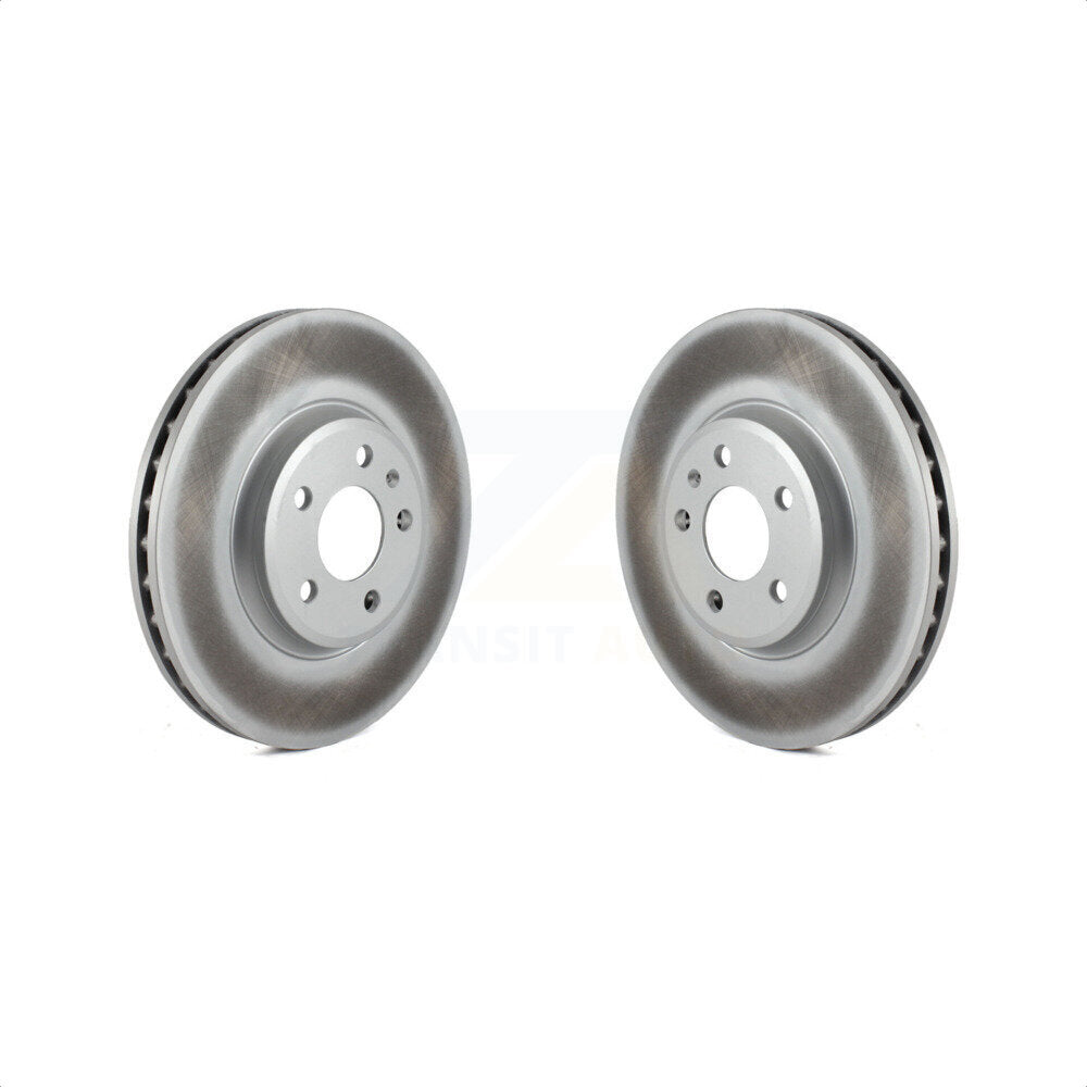 Front Coated Disc Brake Rotors Pair For Audi A4 Quattro Q5 A5 allroad KG-100303