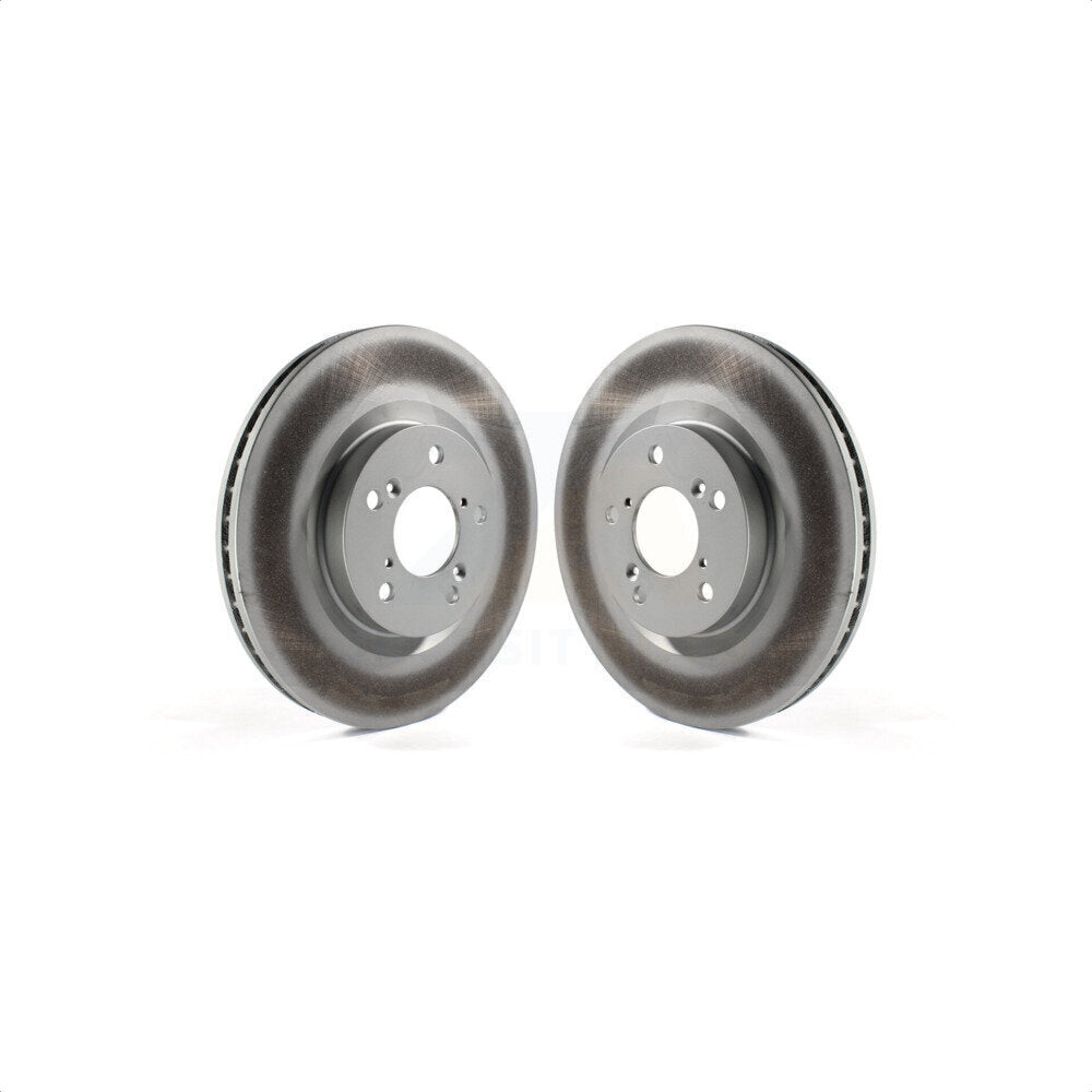 Front Coated Disc Brake Rotors Pair For Honda Odyssey Acura TL KG-100308