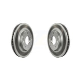 Front Coated Disc Brake Rotors Pair For Kia Forte Soul Koup Forte5 KG-100311