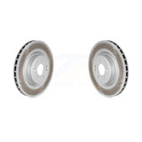 Front Coated Disc Brake Rotors Pair For Hyundai Genesis Coupe KG-100313