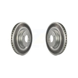 Front Coated Disc Brake Rotors Pair For Hyundai Genesis Coupe KG-100314