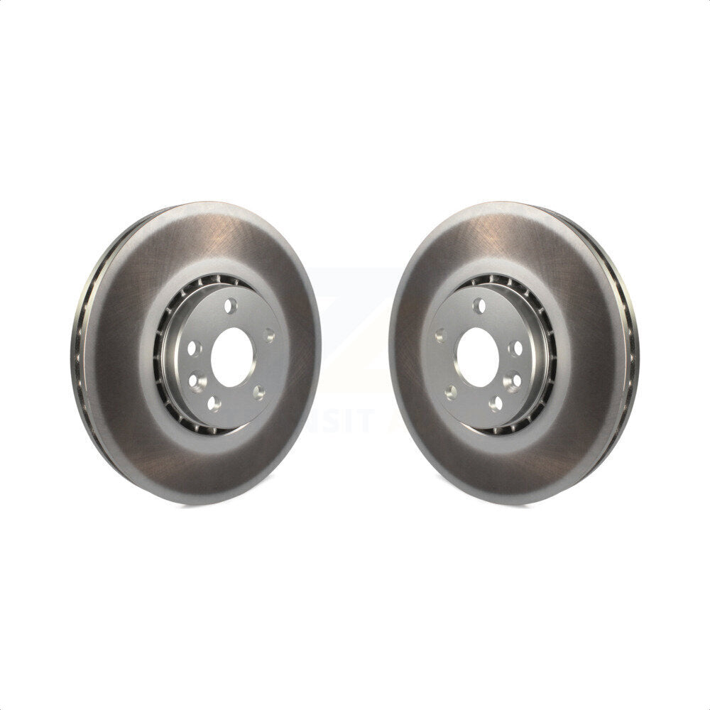 Front Coated Disc Brake Rotors Pair For Volvo XC60 KG-100315