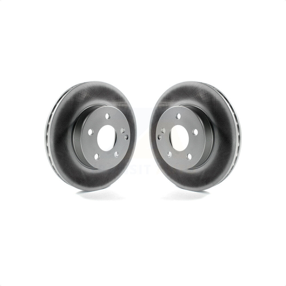 Front Coated Disc Brake Rotors Pair For Mercedes-Benz C300 C250 C230 KG-100318
