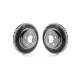 Front Coated Disc Brake Rotors Pair For Mercedes-Benz C300 C250 C230 KG-100318