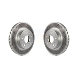 Front Coated Disc Brake Rotors Pair For Mercedes-Benz C300 C250 C230 KG-100319