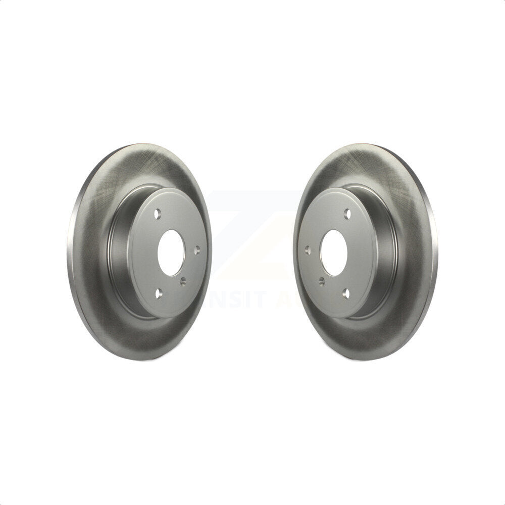 Front Coated Disc Brake Rotors Pair For Smart Fortwo KG-100322