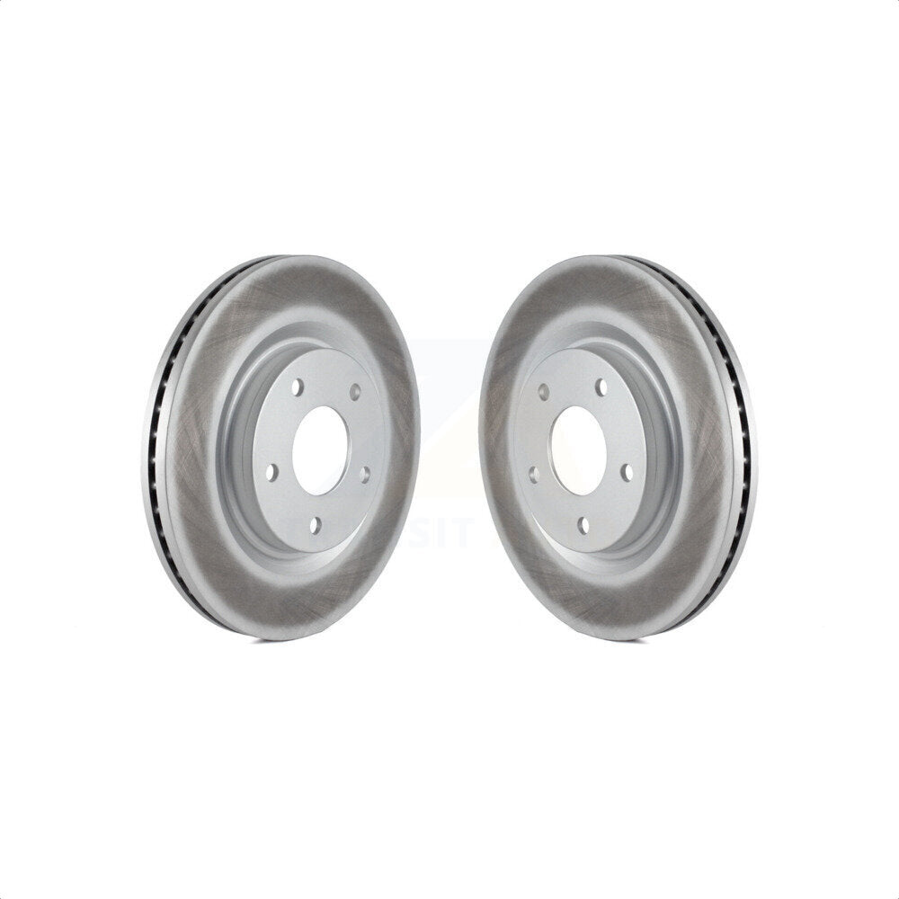 Front Coated Disc Brake Rotors Pair For Nissan Sentra Juke KG-100326