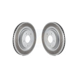 Front Coated Disc Brake Rotors Pair For Nissan Sentra Juke KG-100326
