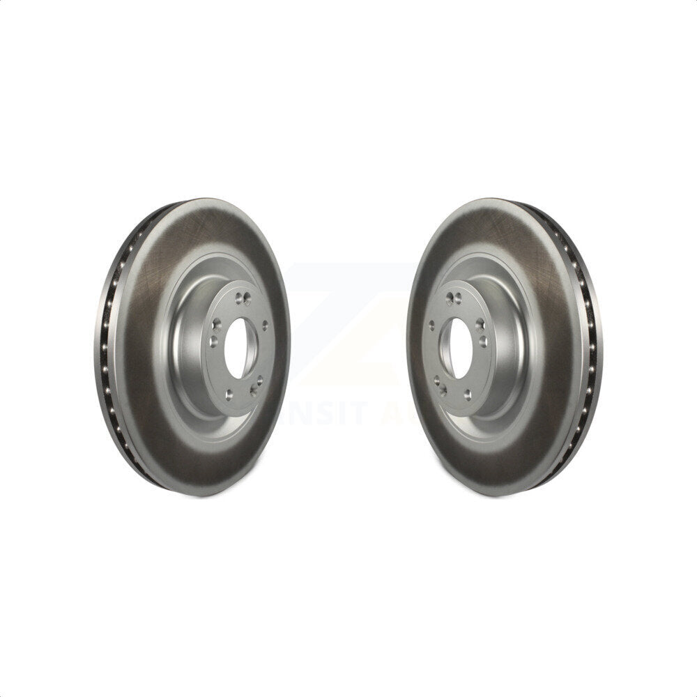 Front Coated Disc Brake Rotors Pair For Hyundai Genesis G80 Equus Kia K900 KG-100328