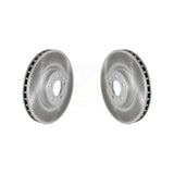 Front Coated Disc Brake Rotors Pair For Land Rover Range Sport Discovery Defender 90 110 KG-100332