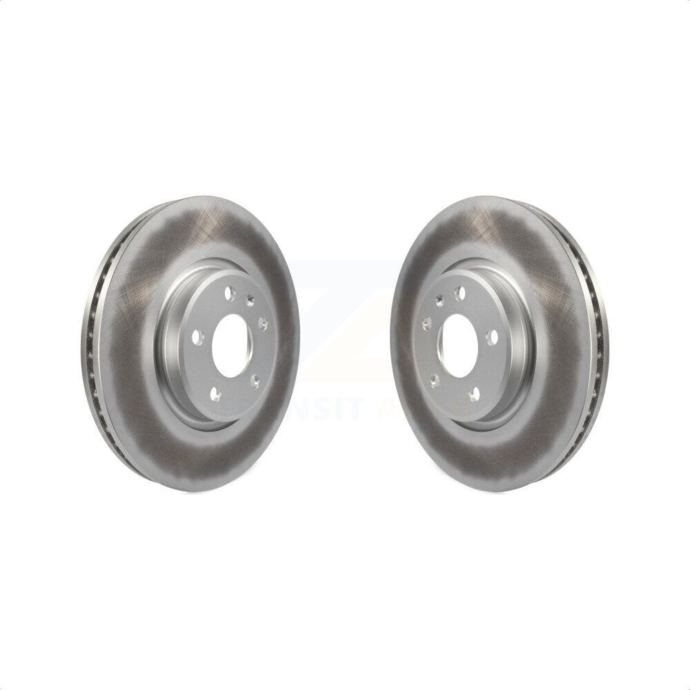 Front Coated Disc Brake Rotors Pair For Audi Q5 A4 A5 Quattro A7 allroad A6 S5 KG-100336
