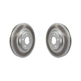 Front Coated Disc Brake Rotors Pair For Audi Q5 A4 A5 Quattro A7 allroad A6 S5 KG-100336