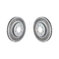 Front Coated Disc Brake Rotors Pair For 2012-2017 Fiat 500 Naturally Aspirated KG-100337