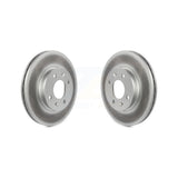 Front Coated Disc Brake Rotors Pair For Hyundai Accent Kia Rio KG-100340