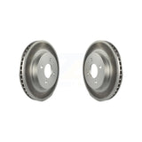 Front Coated Disc Brake Rotors Pair For Nissan Versa Note Micra KG-100341