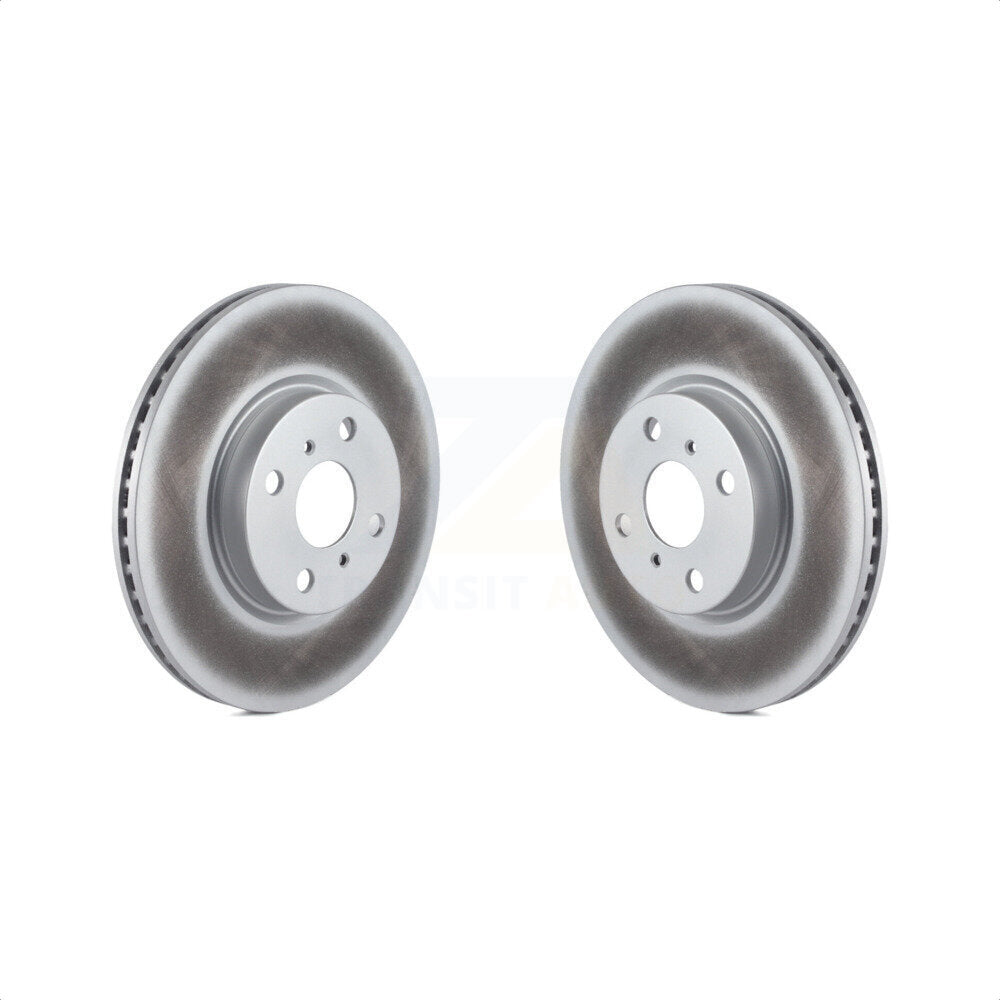 Front Coated Disc Brake Rotors Pair For Toyota Yaris KG-100342