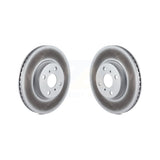 Front Coated Disc Brake Rotors Pair For Toyota Yaris KG-100342