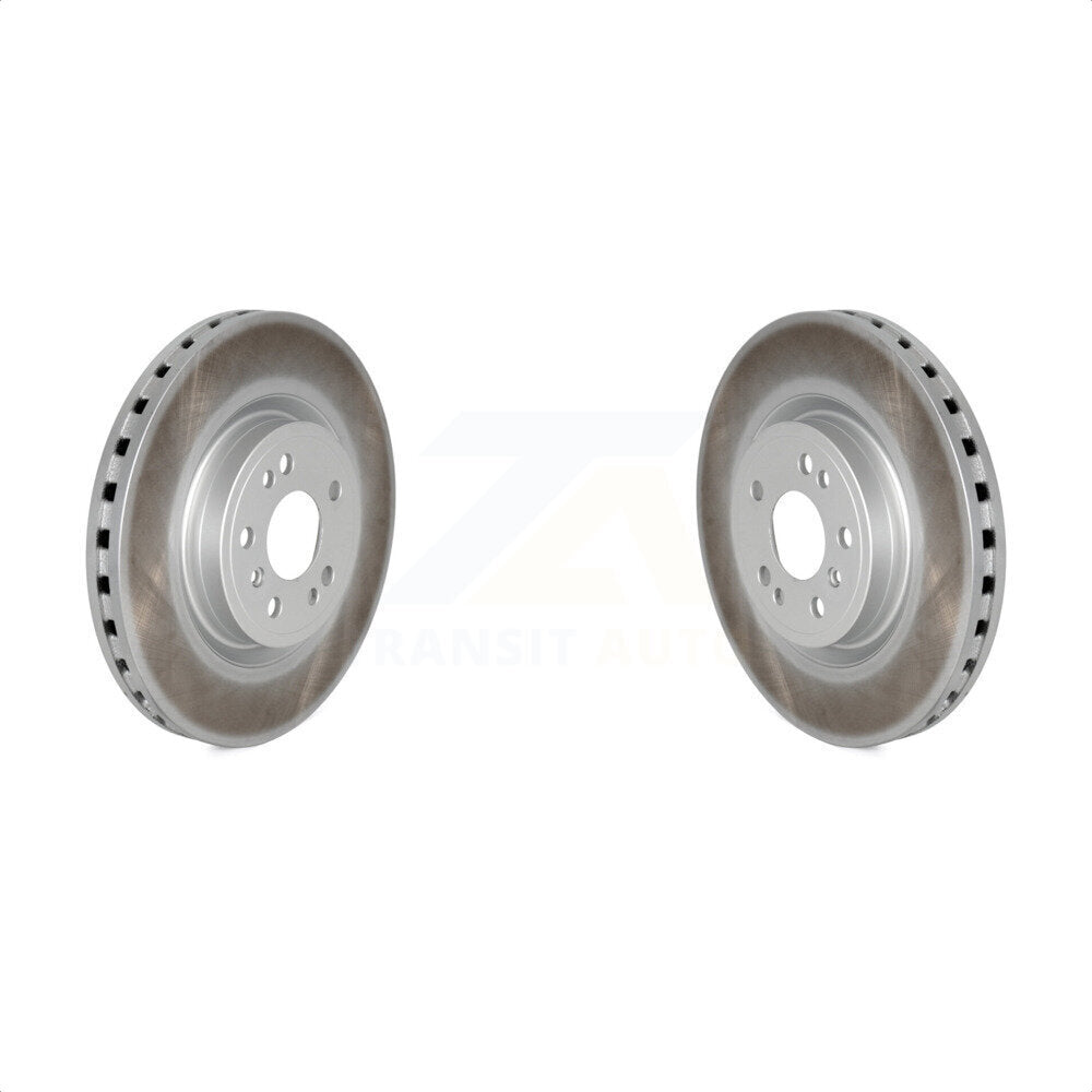 Front Coated Disc Brake Rotors Pair For Mercedes-Benz ML350 GLE350 ML250 GLE300d KG-100343