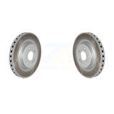 Front Coated Disc Brake Rotors Pair For Mercedes-Benz ML350 GLE350 ML250 GLE300d KG-100343