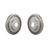 Front Coated Disc Brake Rotors Pair For Hyundai Kia Sorento Santa Fe Sport XL KG-100345