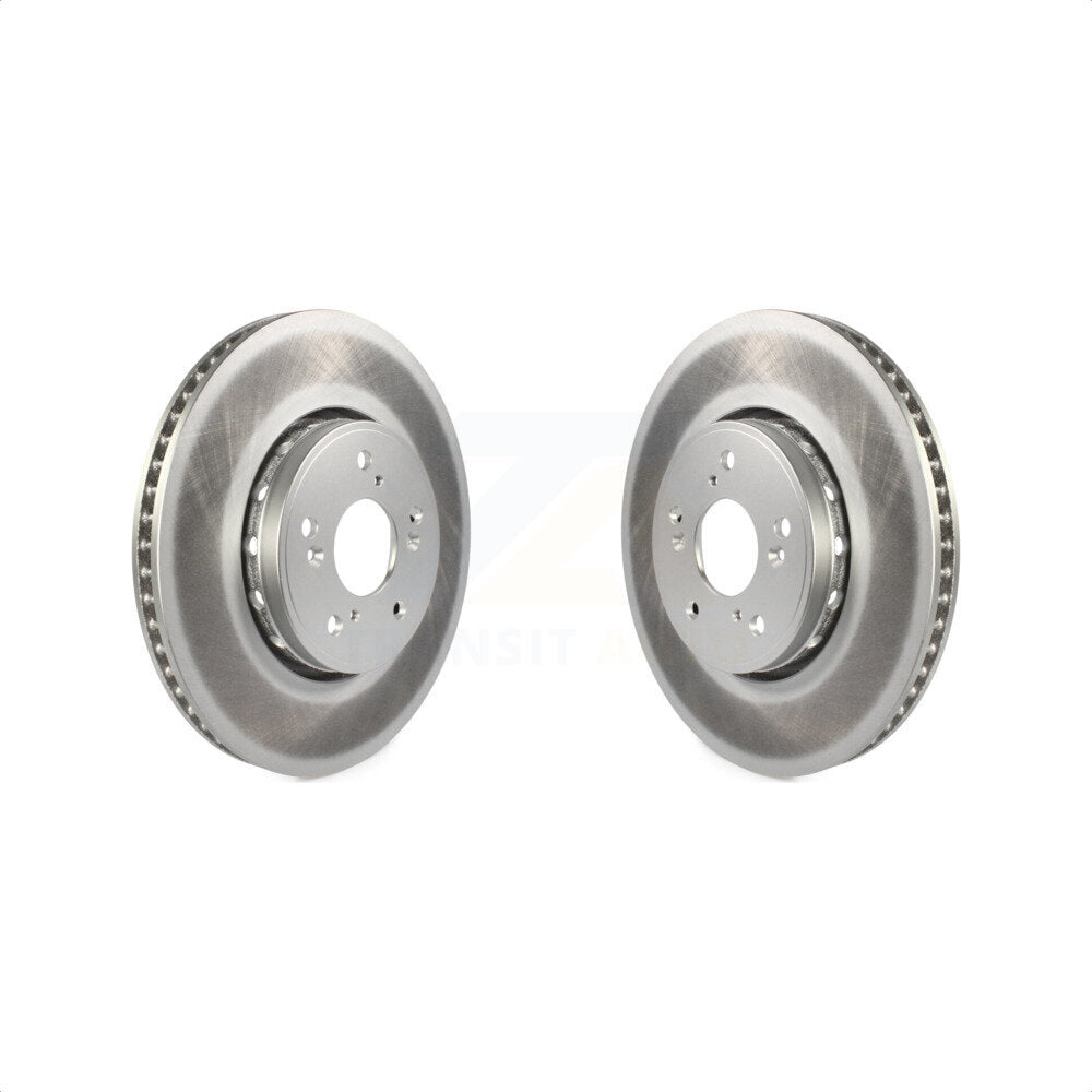 Front Coated Disc Brake Rotors Pair For Acura RDX ILX KG-100347