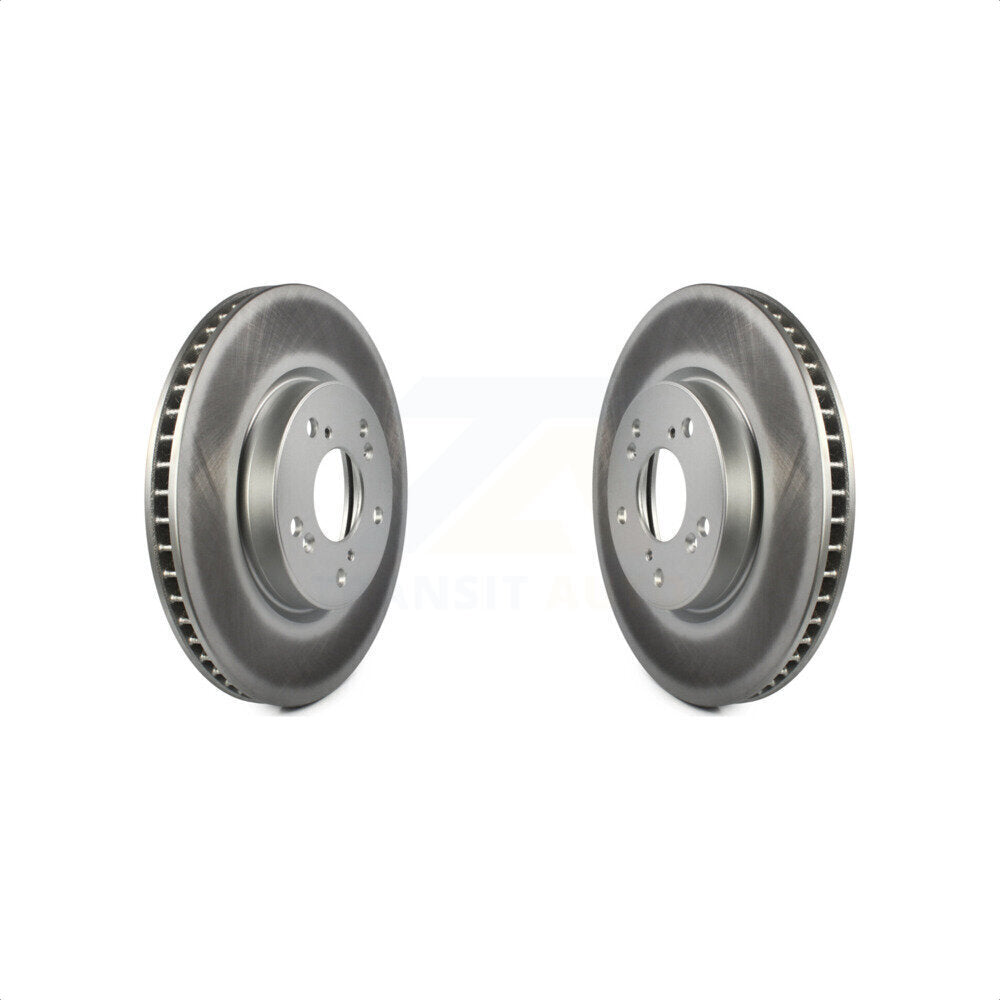 Front Coated Disc Brake Rotors Pair For Honda Accord Civic KG-100348