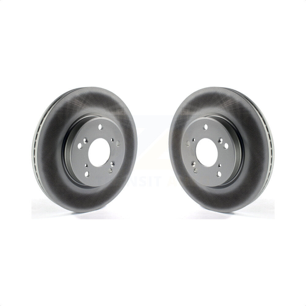 Front Coated Disc Brake Rotors Pair For Honda Accord HR-V CR-V KG-100349