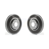 Front Coated Disc Brake Rotors Pair For 2003-2014 Volvo XC90 With 328mm Diameter Rotor KG-100351