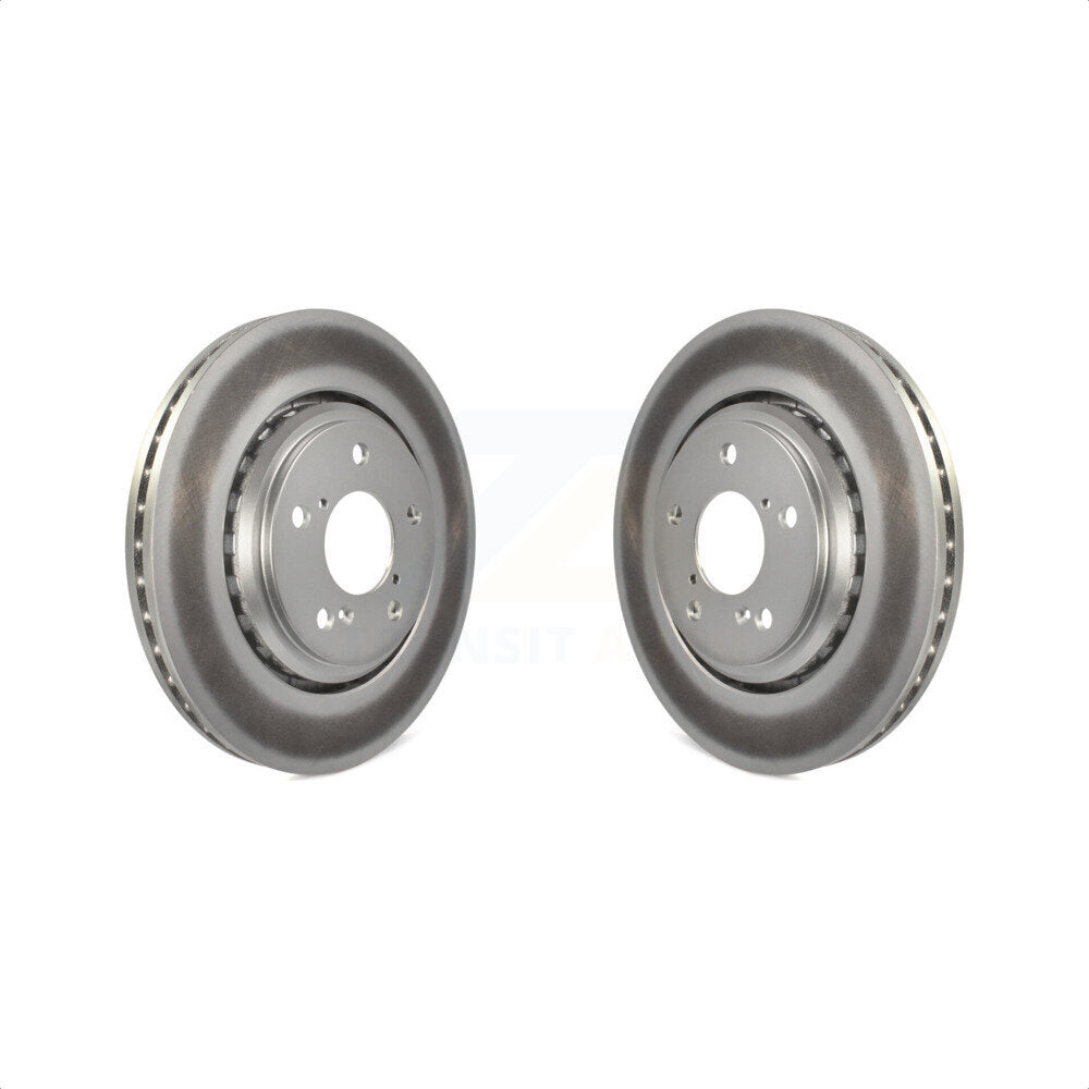 Front Coated Disc Brake Rotors Pair For Honda Pilot Odyssey Acura MDX Ridgeline Passport KG-100352