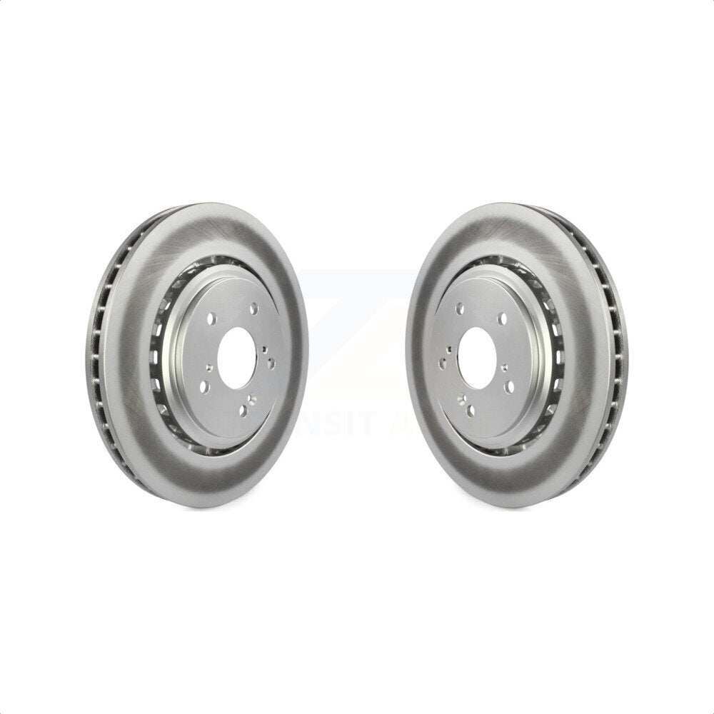 Front Coated Disc Brake Rotors Pair For Acura MDX TLX KG-100354
